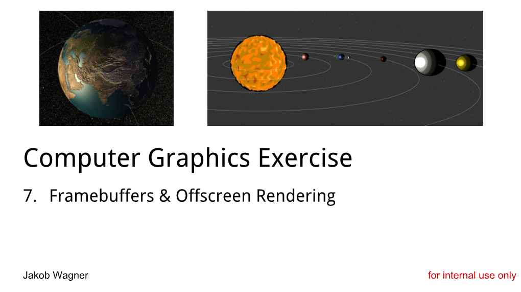 Computer Graphics Exercise – Jakob Wagner