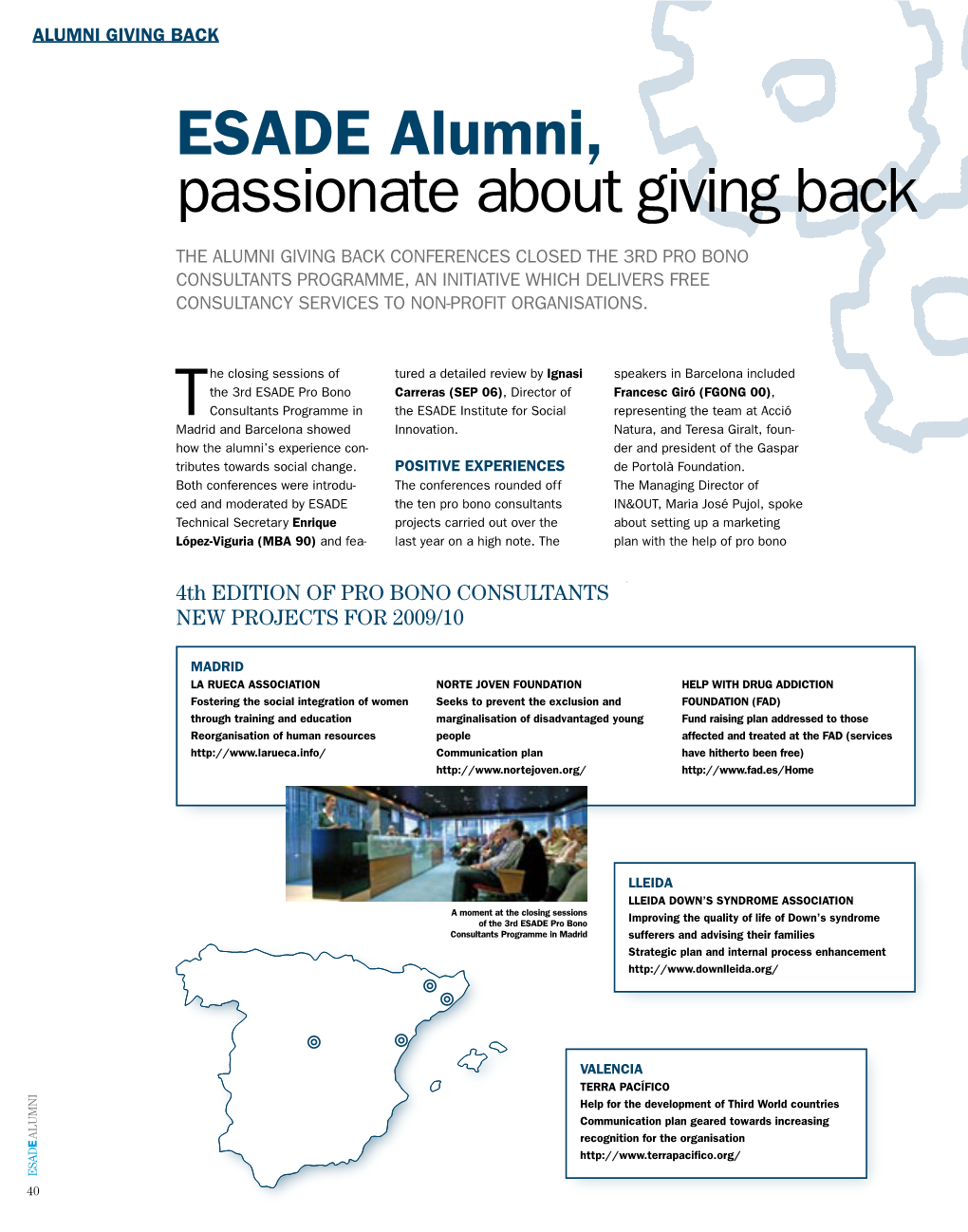 ESADE Alumni, Passionate About Giving Back