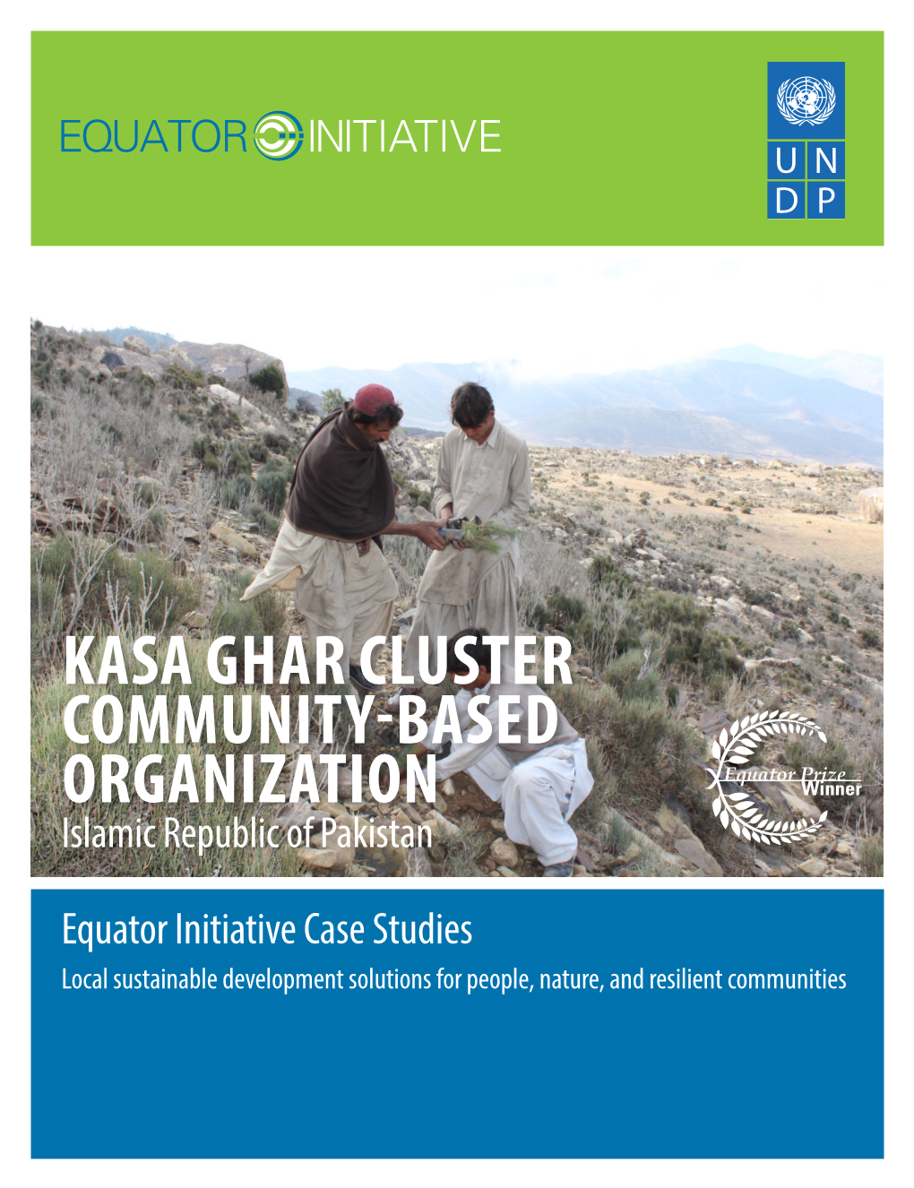 KASA GHAR CLUSTER COMMUNITY-BASED ORGANIZATION Islamic Republic of Pakistan