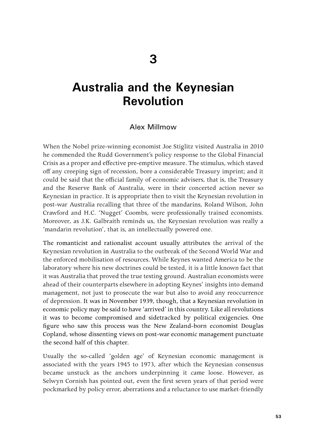 3 Australia and the Keynesian Revolution