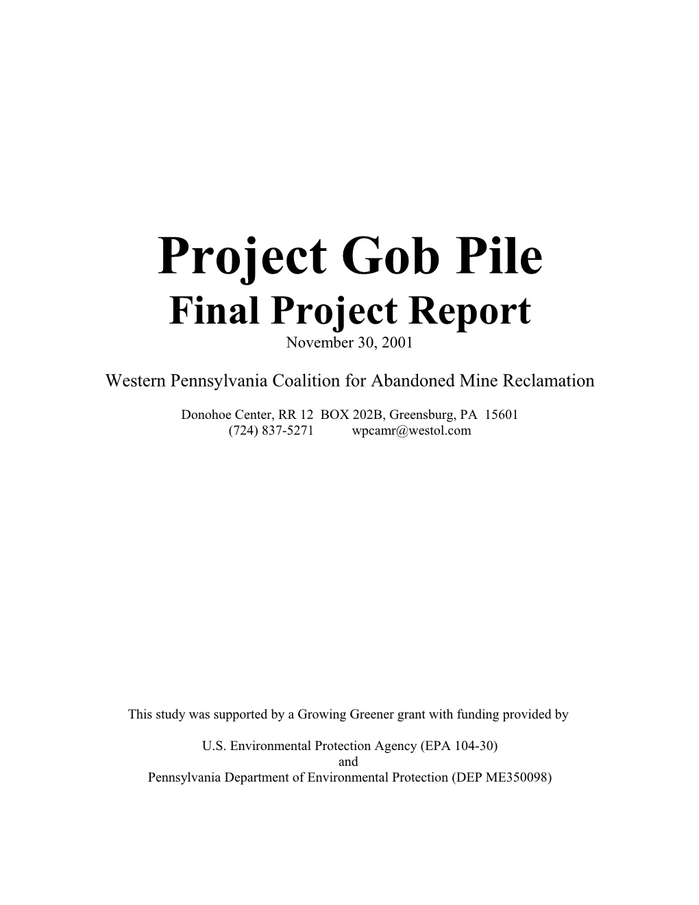 Project Gob Pile