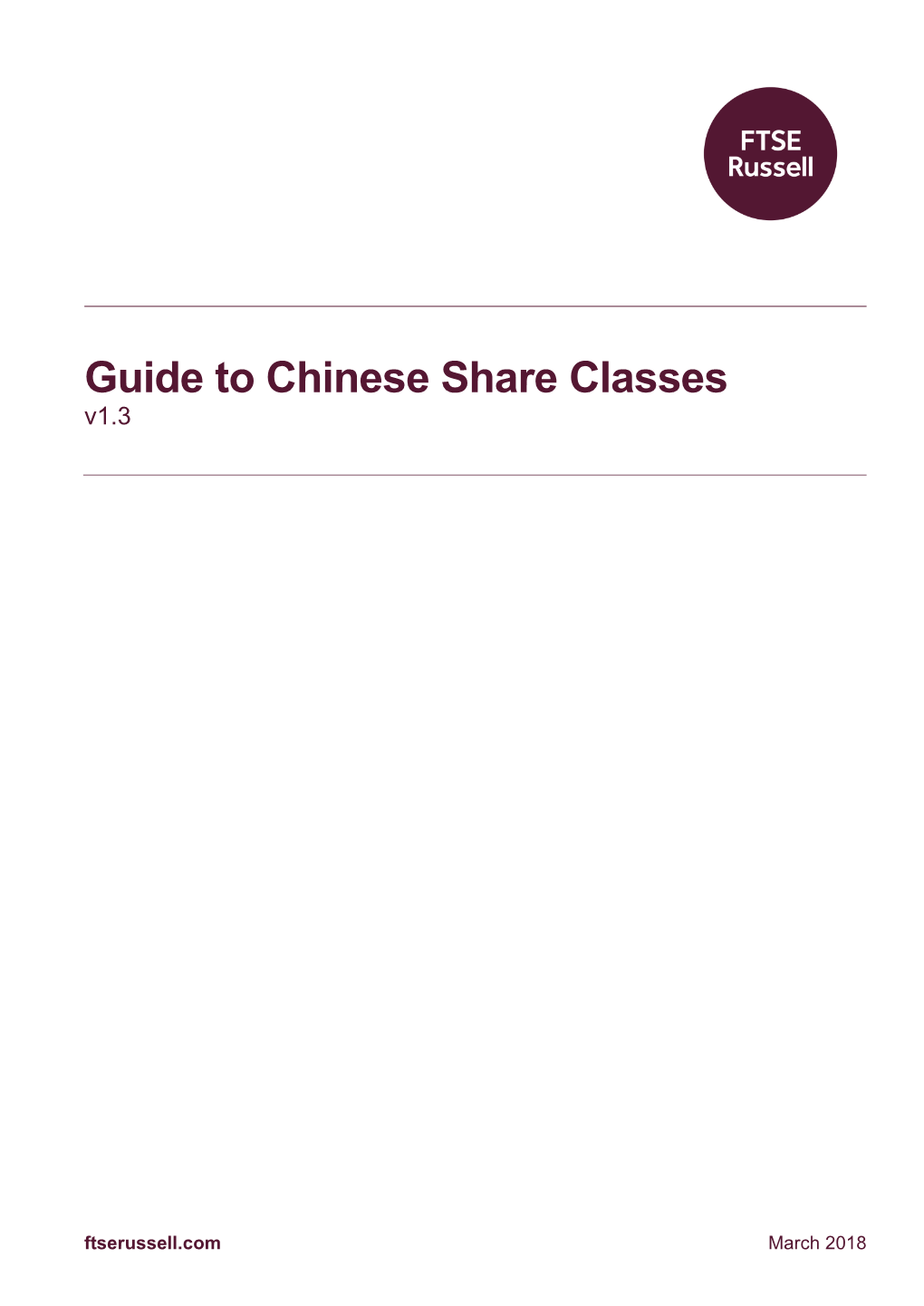 Guide to Chinese Share Classes V1.3
