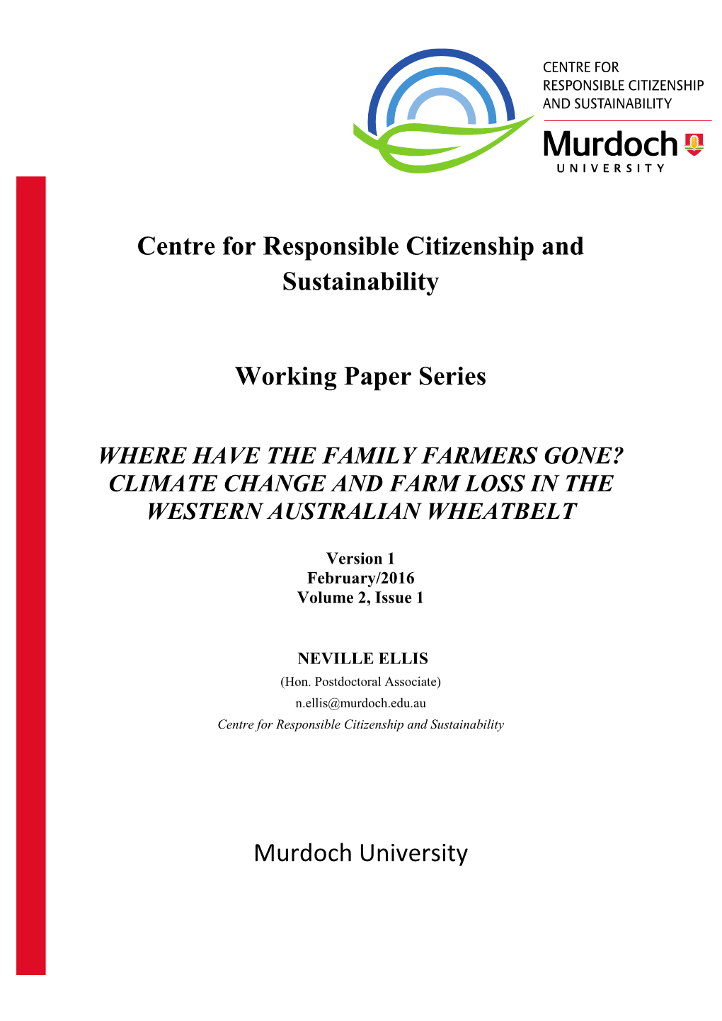 Climate Change and Farm Loss in the Western Australian Wheatbelt