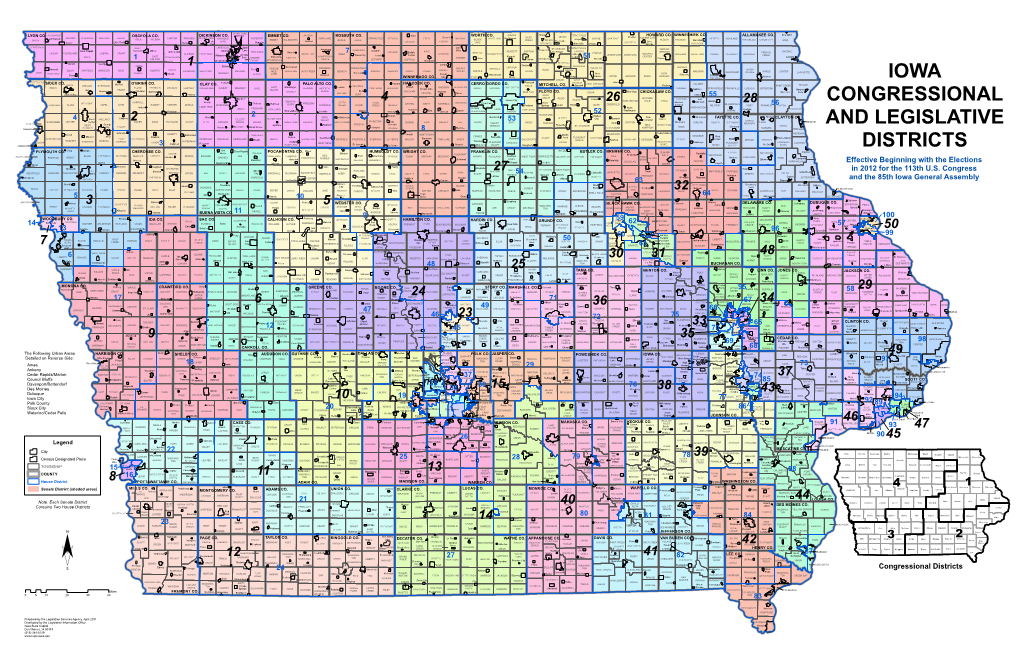 Iowa Congressional and Legislative Districts