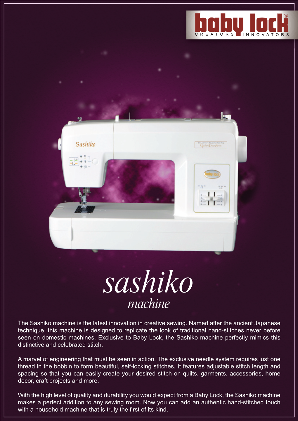 Sashiko Sashiko Machine Machine