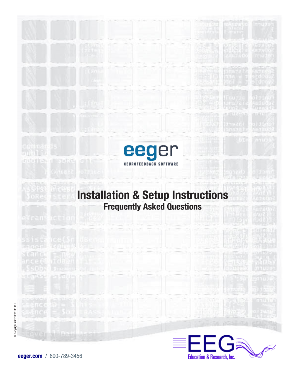 Eeger Installation and Setup Instructions