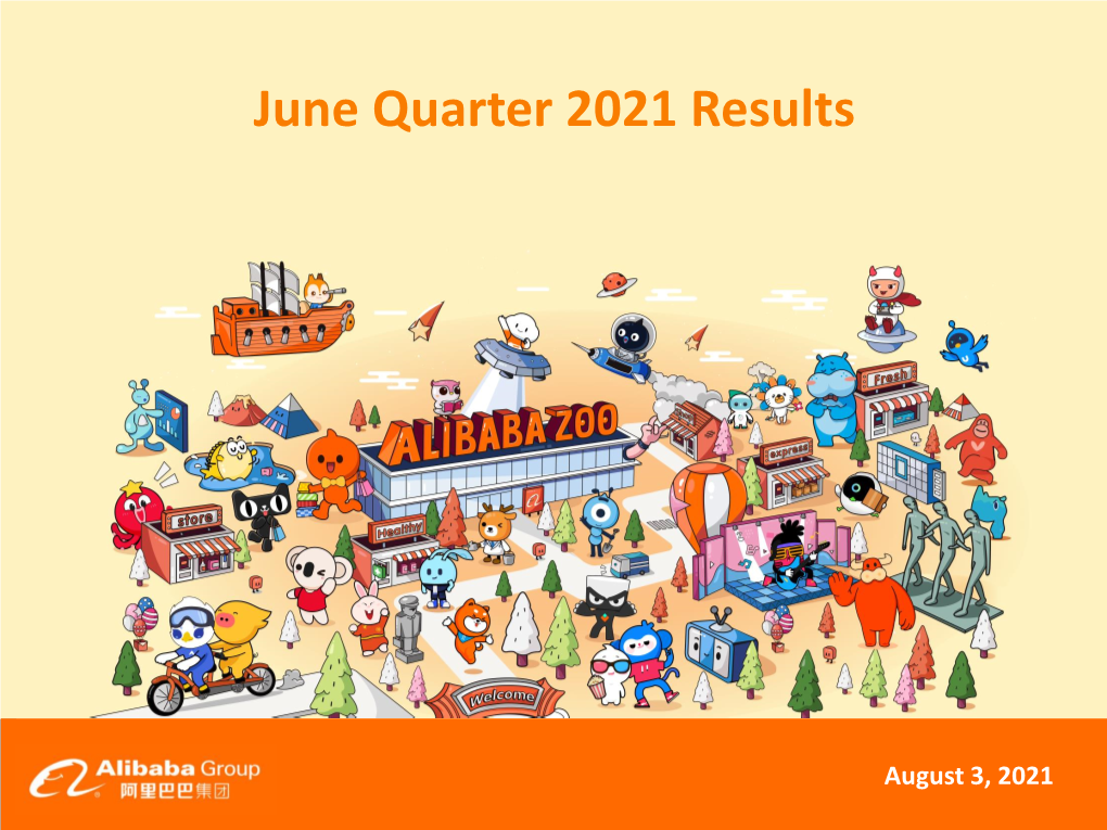 June Quarter 2021 Results