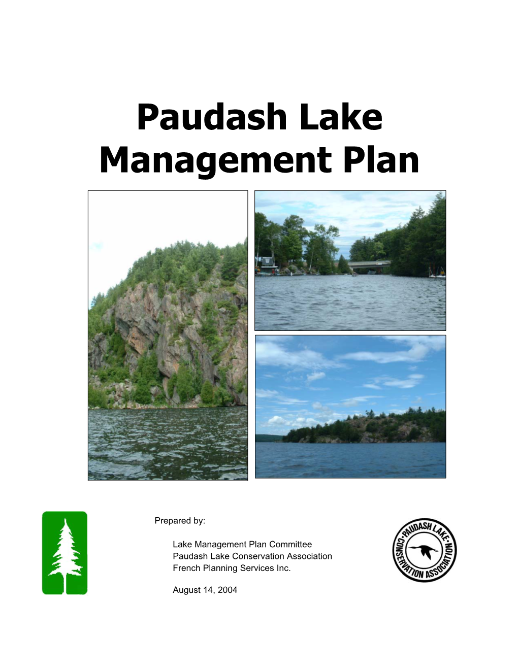 Paudash Lake Management Plan