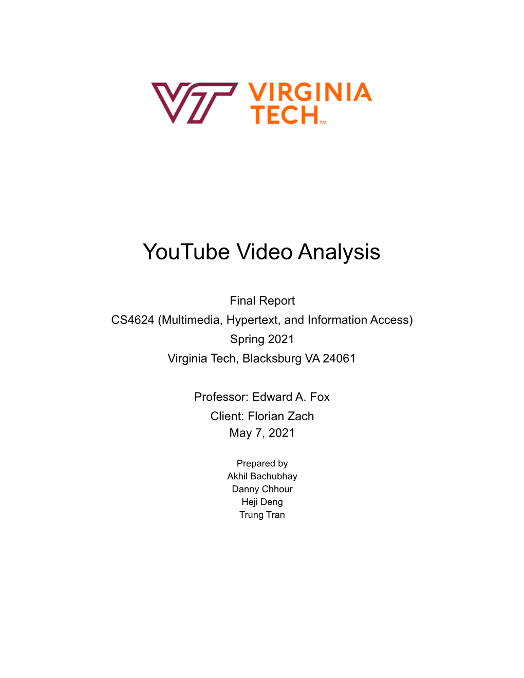 Youtube Video Analysis
