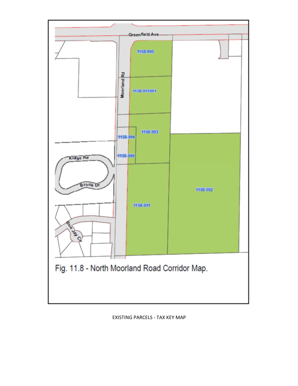 EXISTING PARCELS ‐ TAX KEY MAP ------~- Groen Field.Av••--,------..,--~