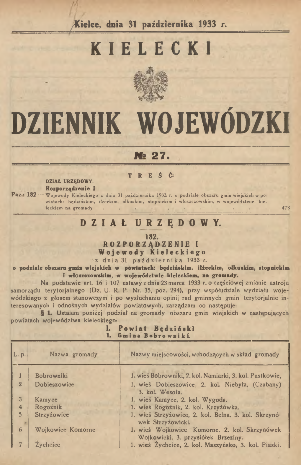 Dziennik Wojewódzki N° 2 7