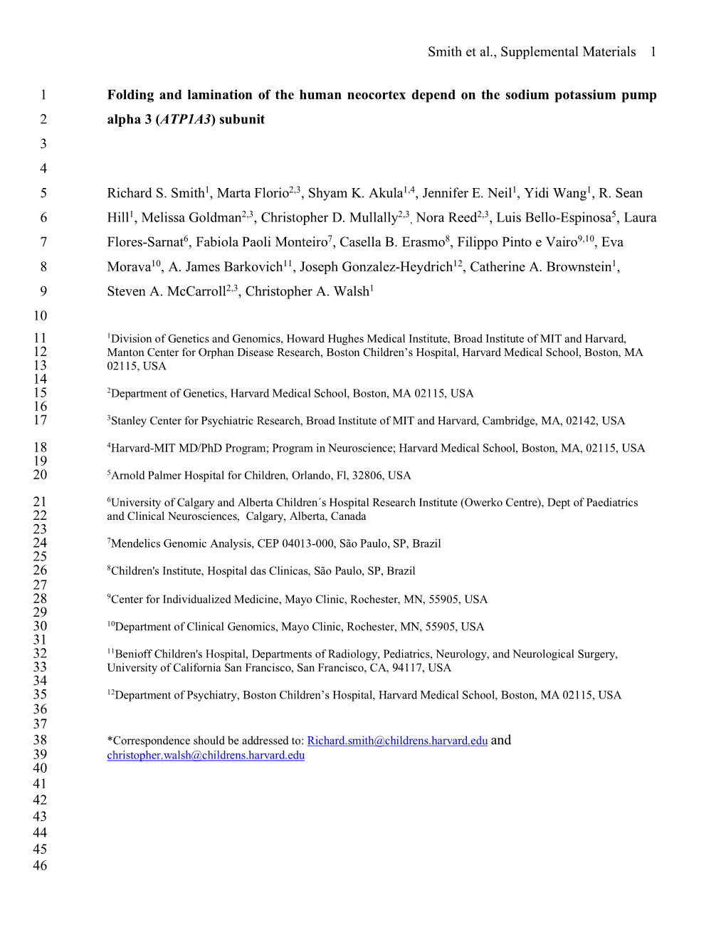 Smith Et Al., Supplemental Materials 1 Folding and Lamination of The