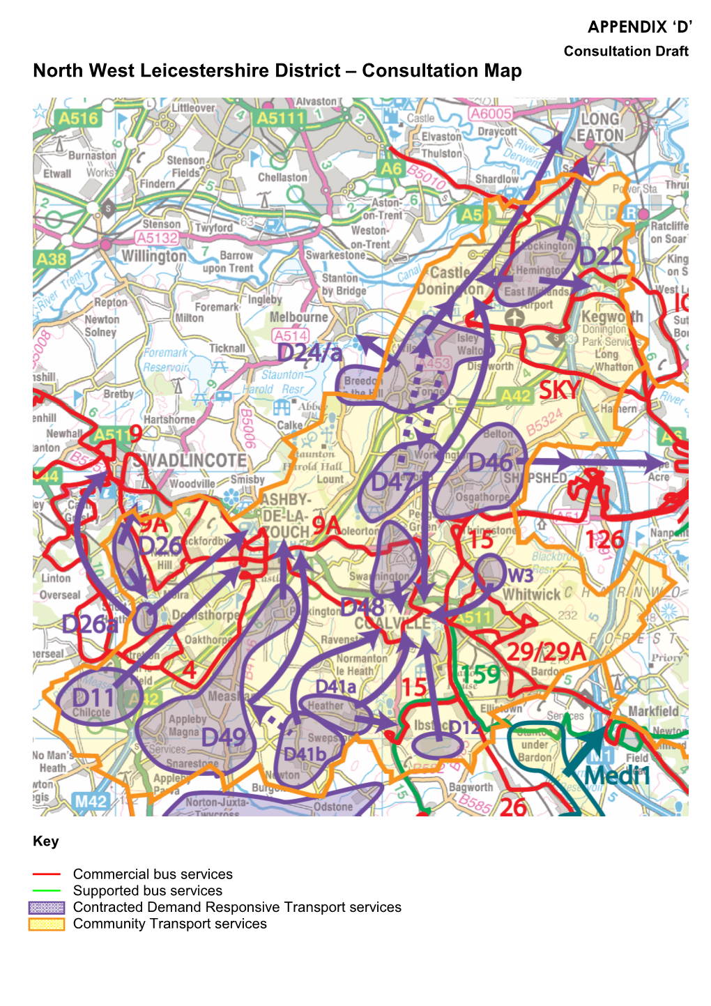 North West Leicestershire District – Consultation Map