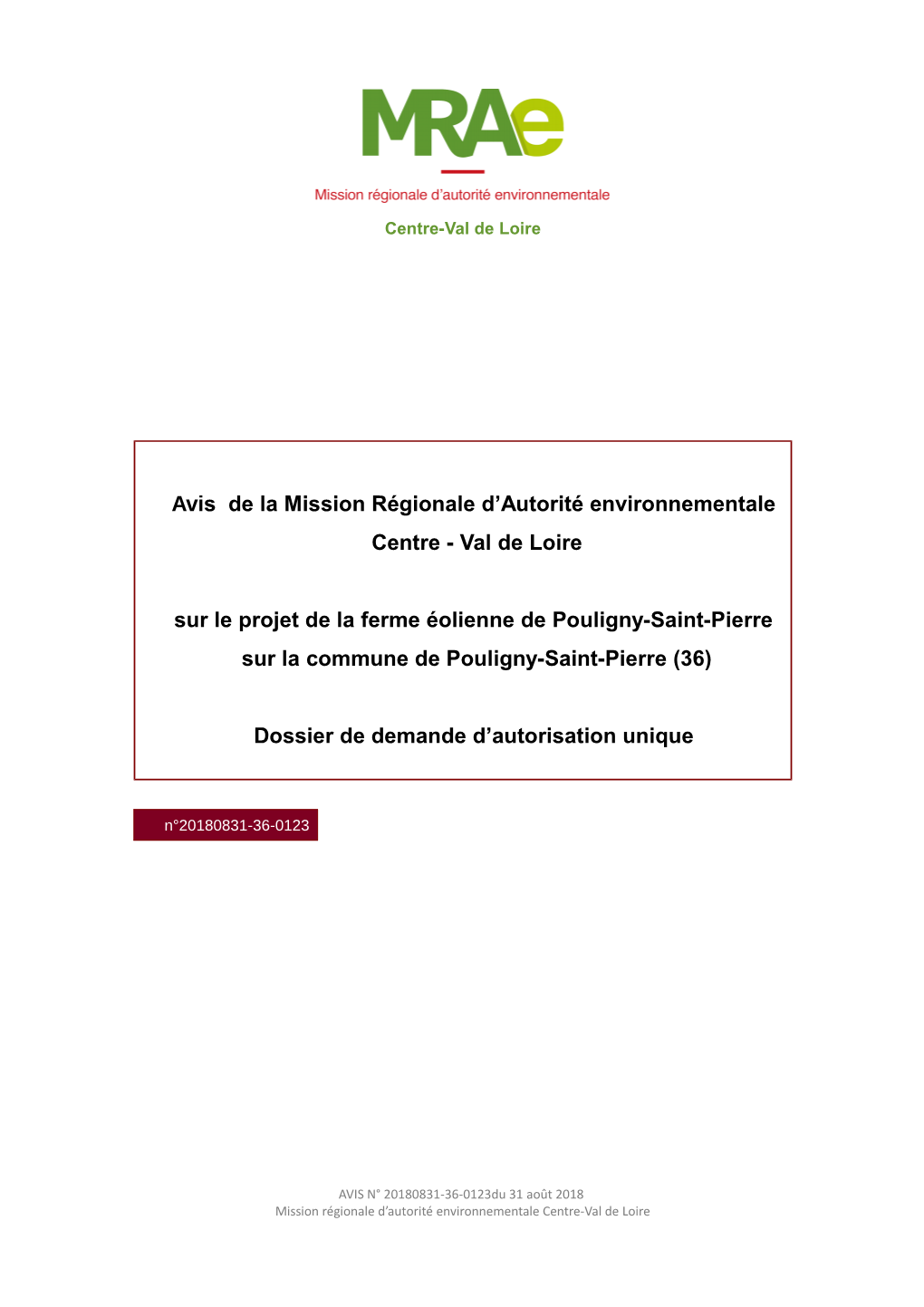 Val De Loire Sur Le Projet De La Ferme Éolienne De Pouli