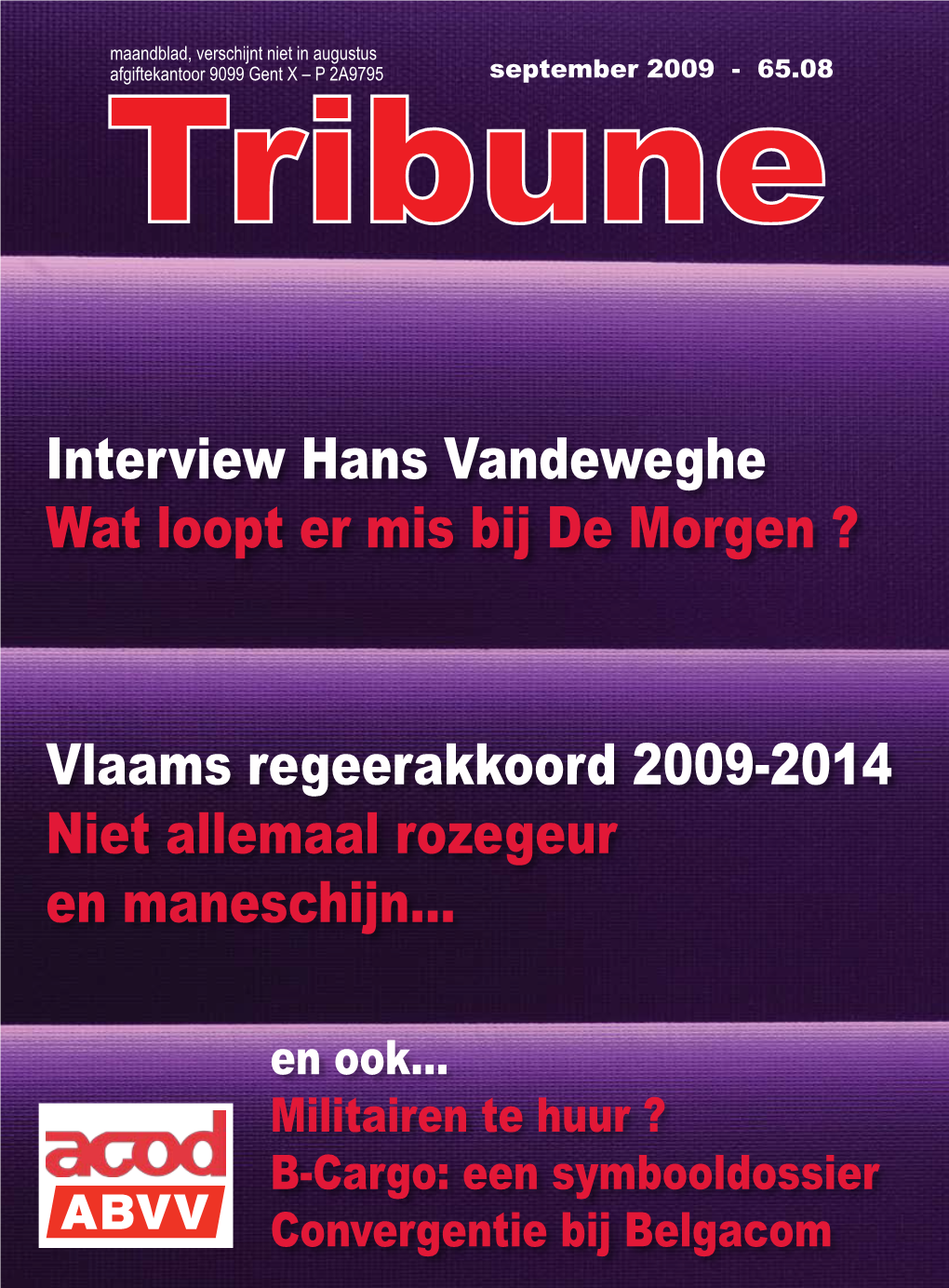 Interview Hans Vandeweghe Wat Loopt Er Mis Bij De Morgen ?