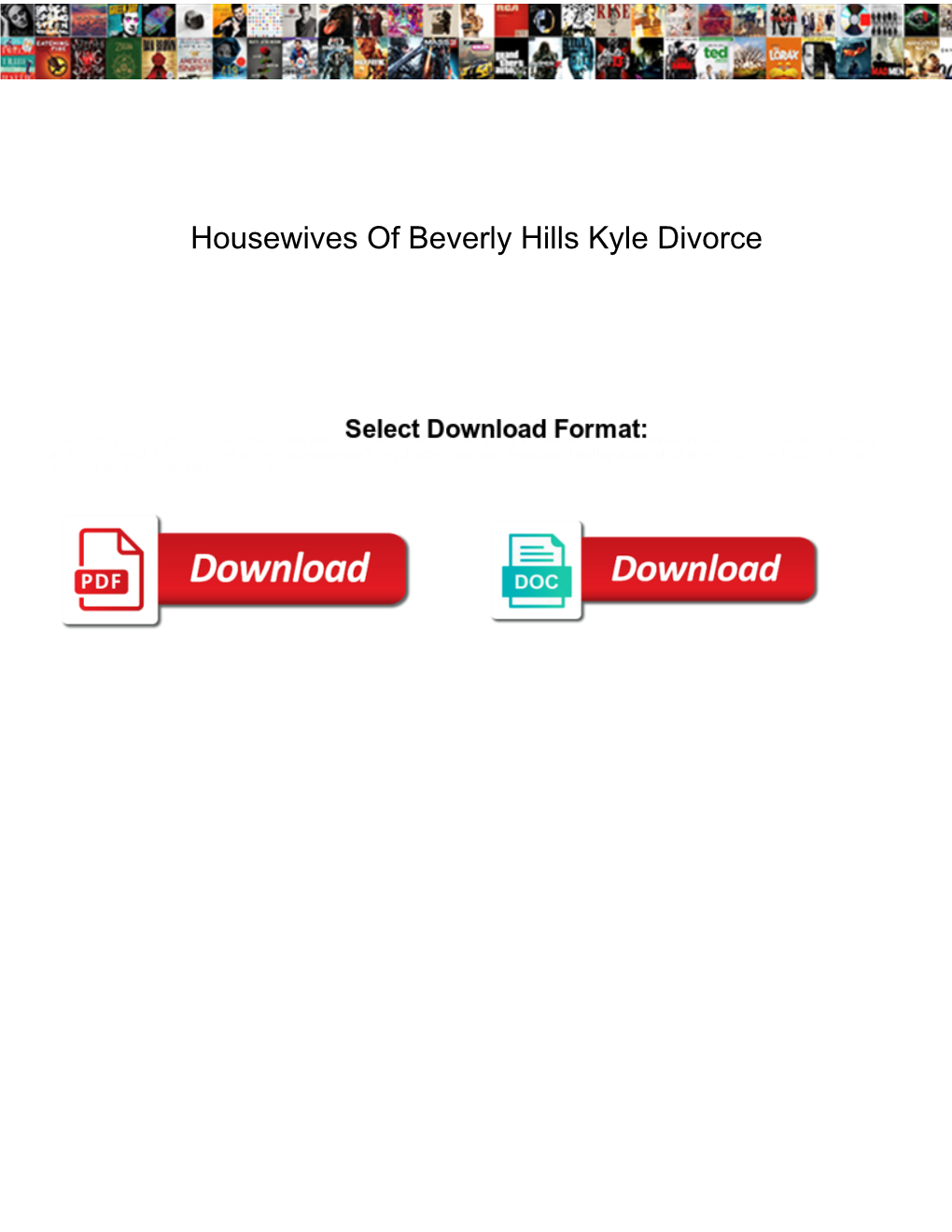 Housewives of Beverly Hills Kyle Divorce Glance
