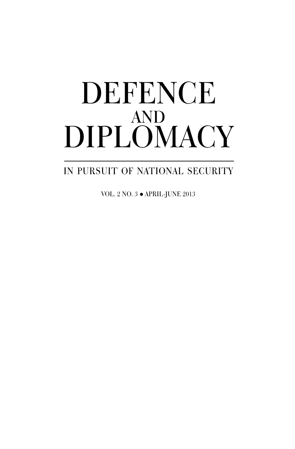 Diplomacy Defence