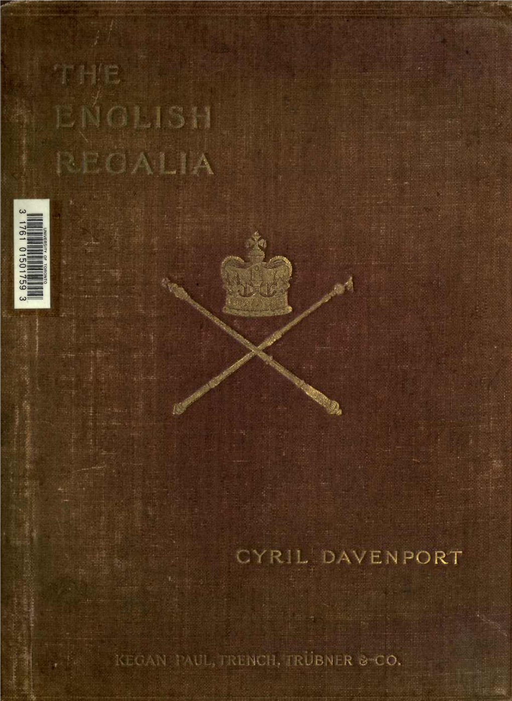 The English Regalia, Cyril Davenport 1897