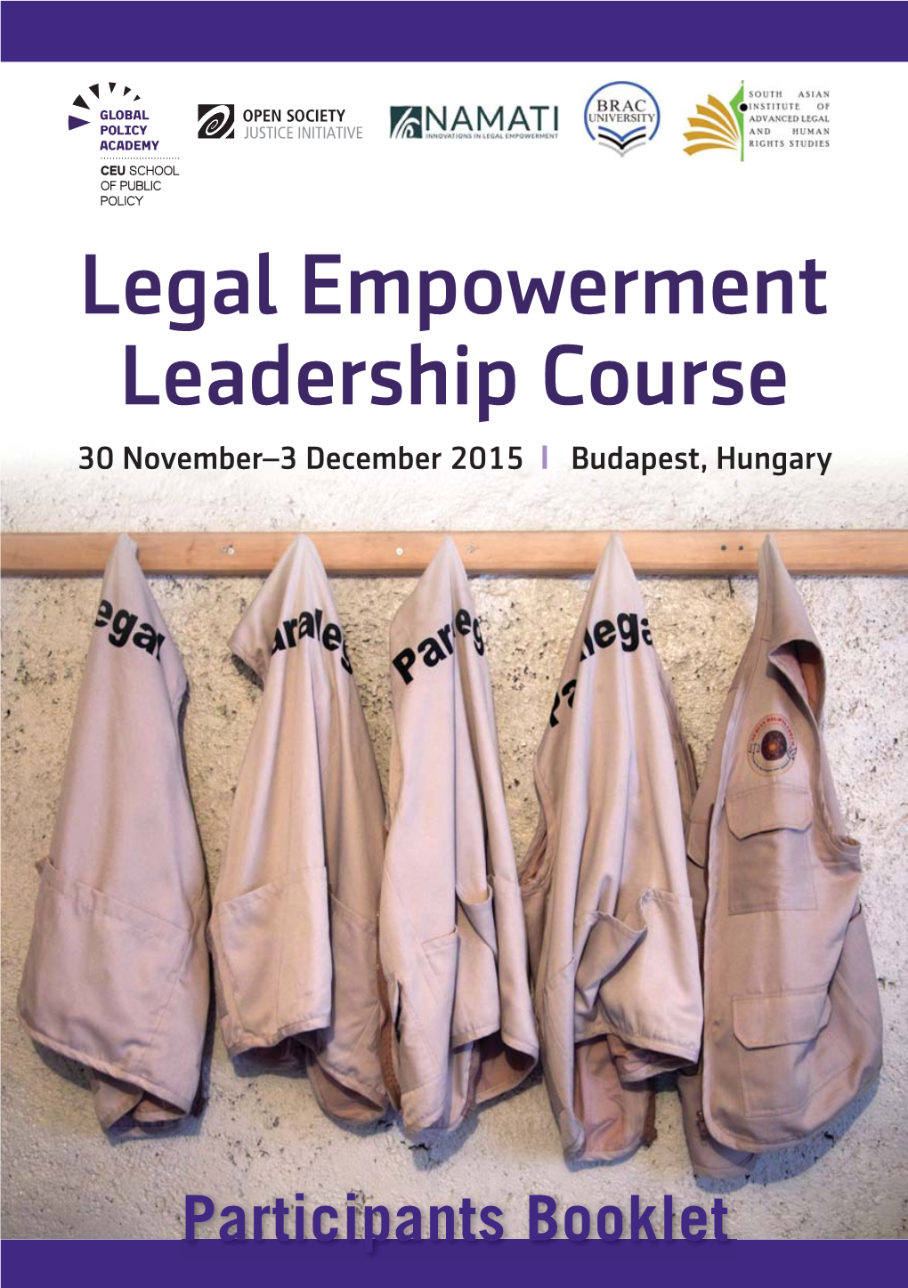 Legal Empowerment-Participants Booklet.Indd