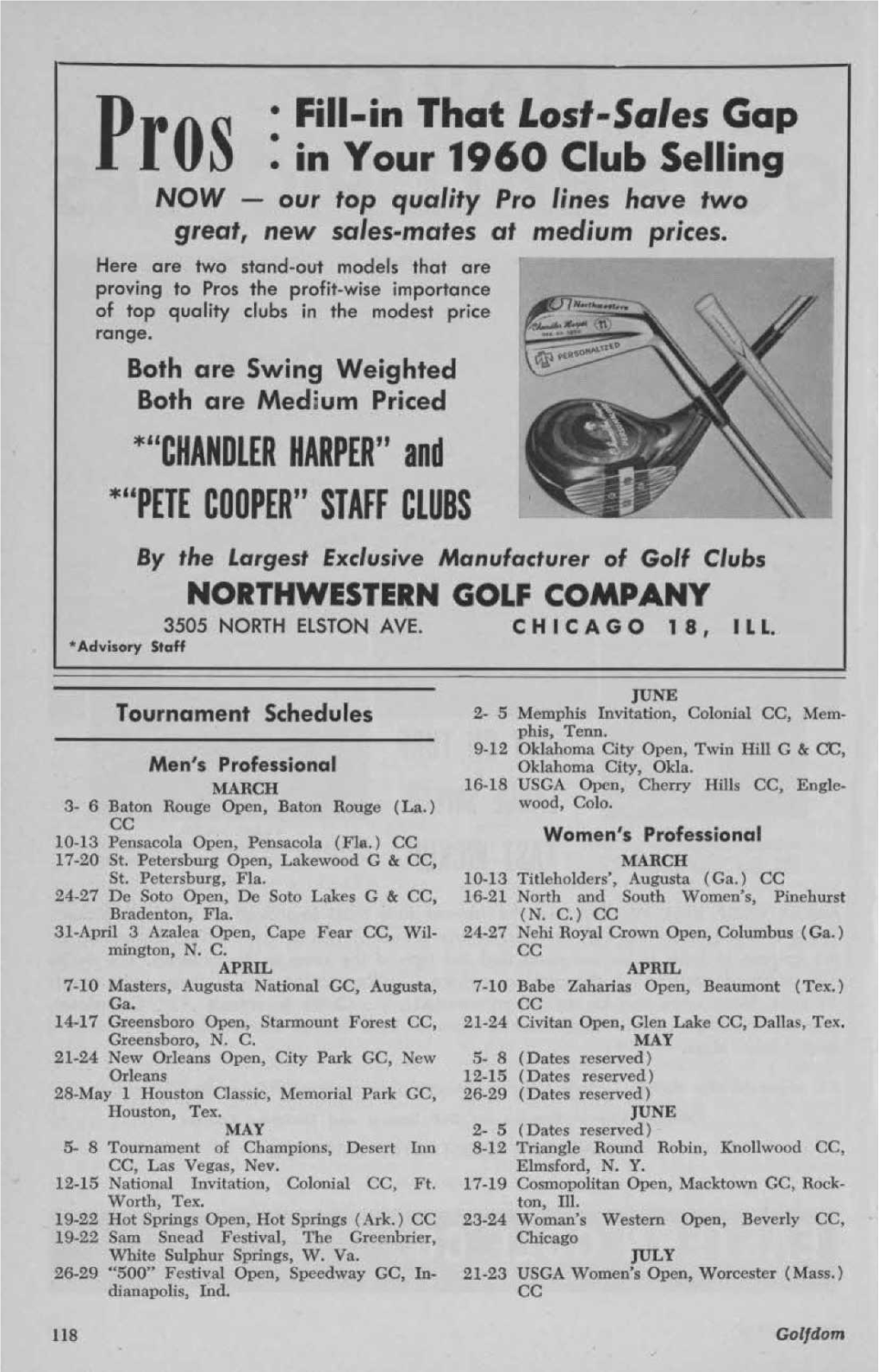 Fill-In That Lost-Sales Gap I in Your 1960 Club Selling CHANDLER HARPER" and PETE COOPER"