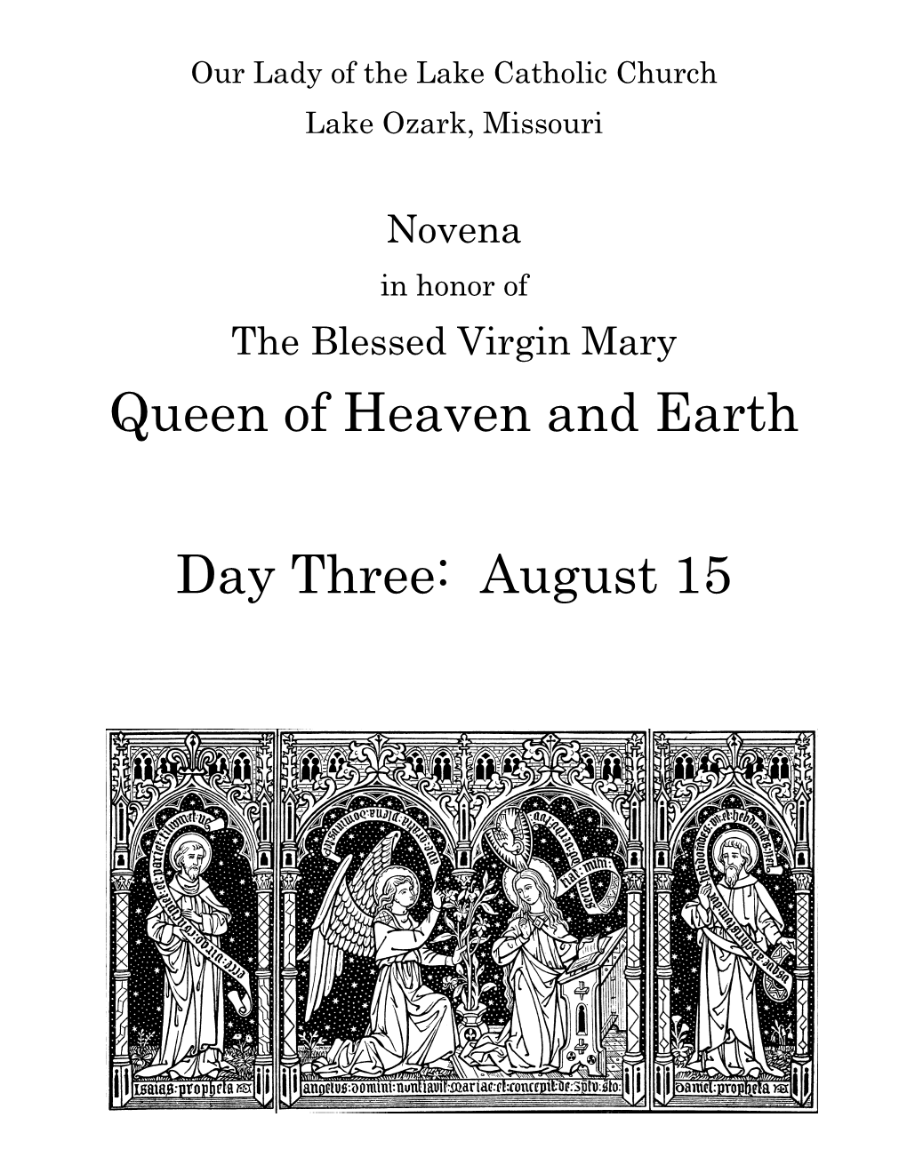 Queenship Novena Prayer Guide Day Three