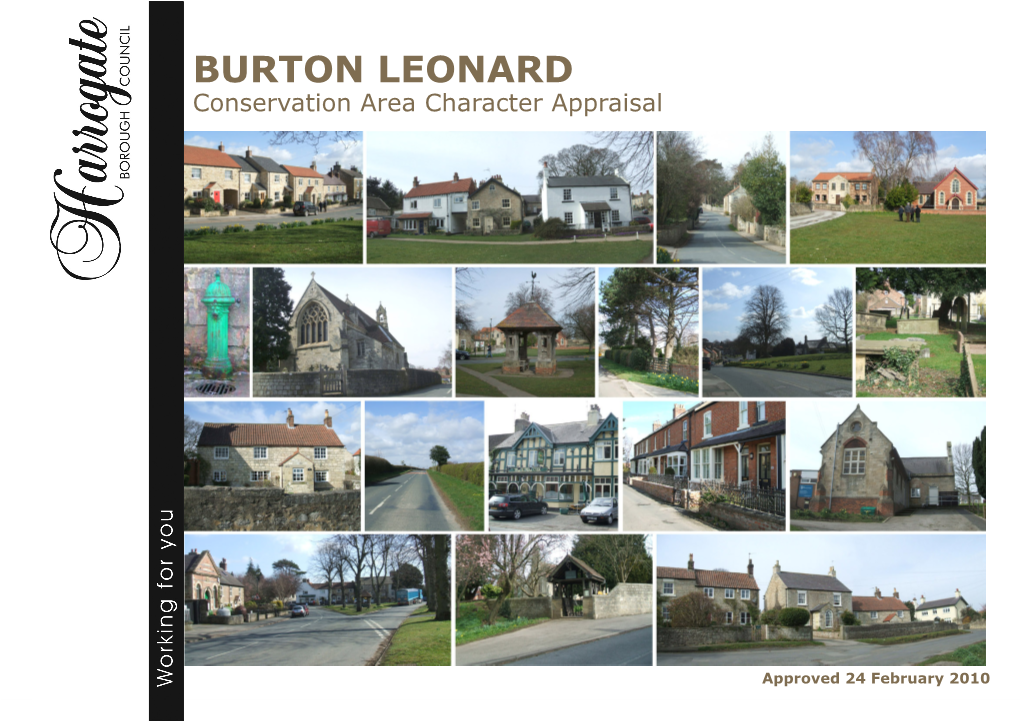BURTON LEONARD Conservation Area Character Appraisal