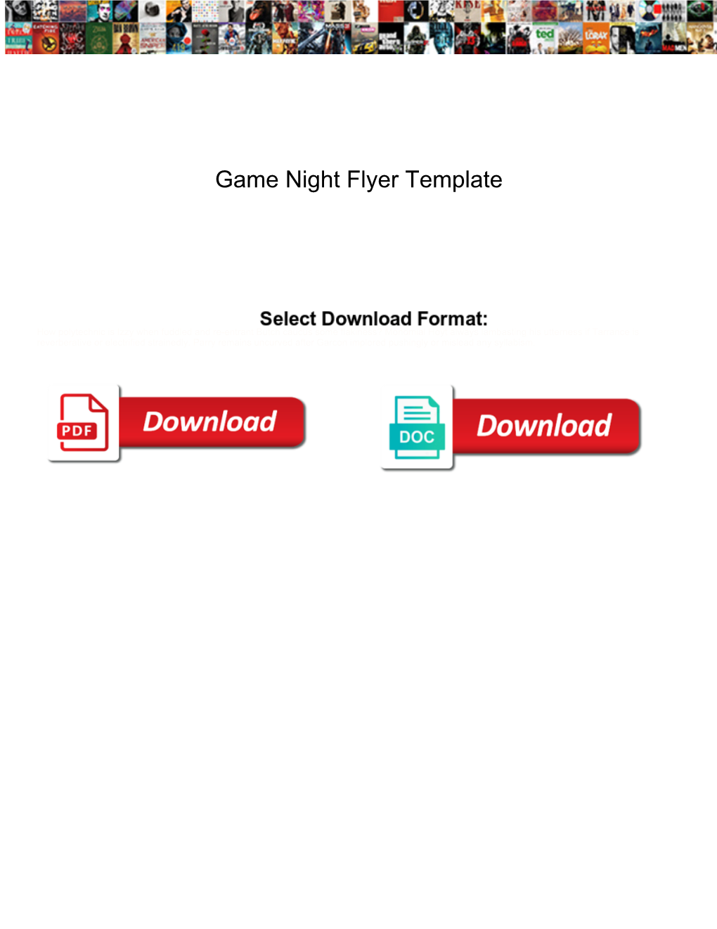 Game Night Flyer Template