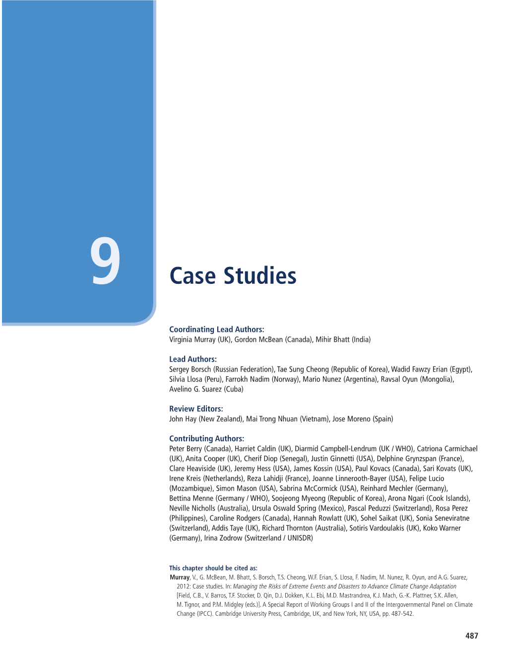 Chapter 9 (Case Studies)