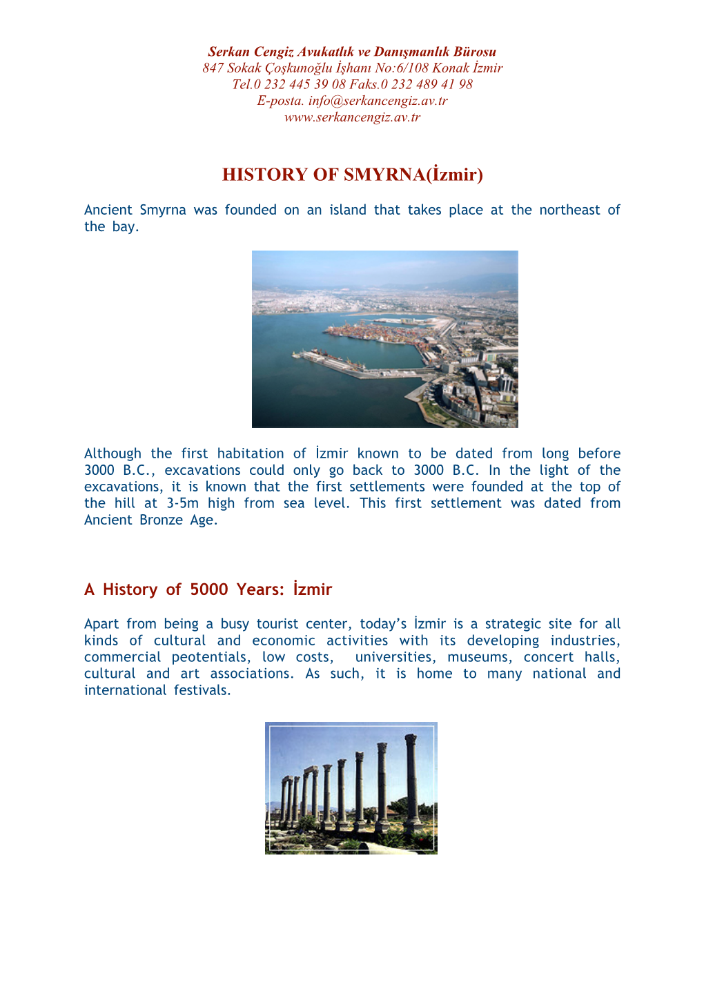 HISTORY of SMYRNA(İzmir)