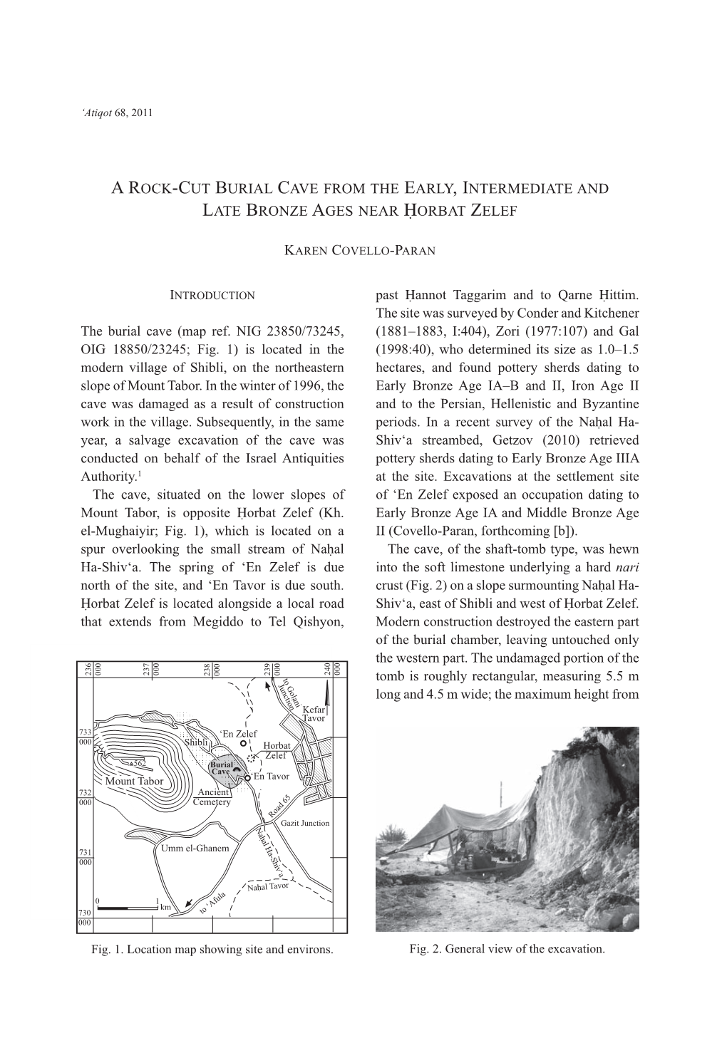 A Rock-Cut Burial Cave from the Early, Intermediate And