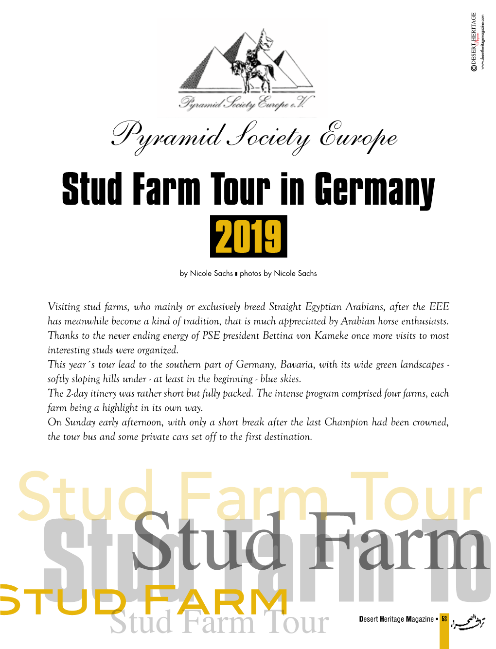 Stud Farm Tour in Germany 2019