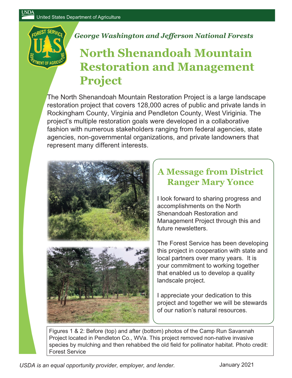 North Shenandoah Mountain Restoration and Management Project