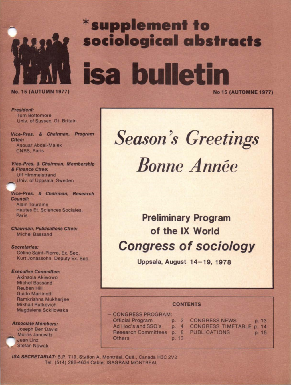 ISA Bulletin 15 View