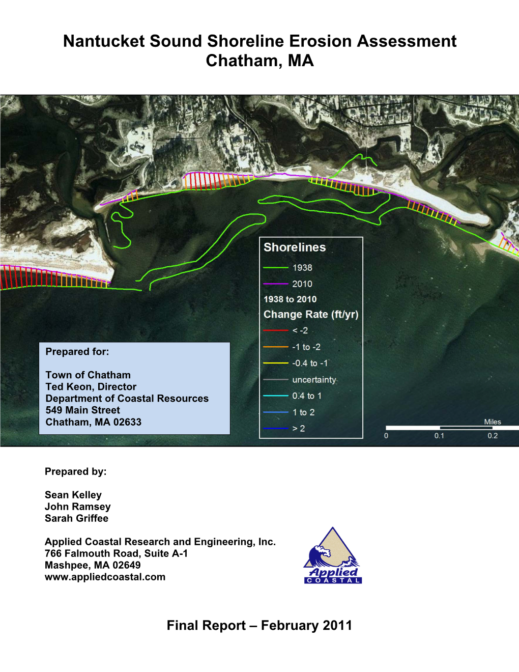 Nantucket Sound Shoreline Erosion Assessment Chatham, MA