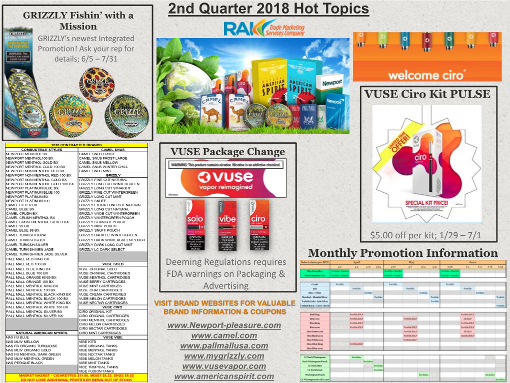 4Th Quarter 2015 Workplan Brochure