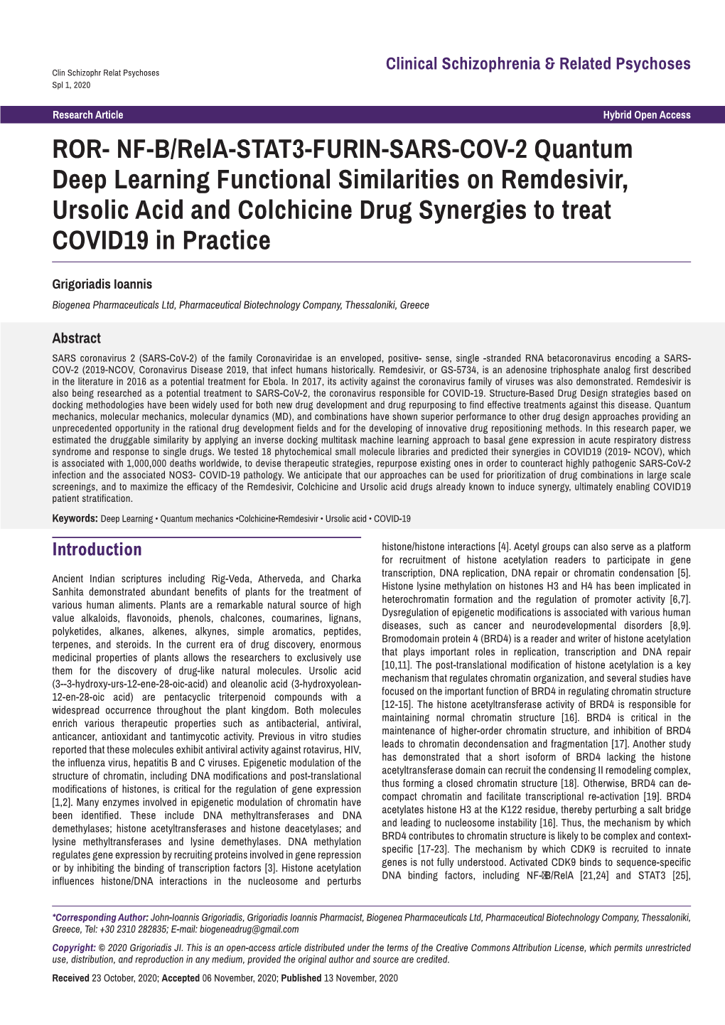 ROR- NF-B/Rela-STAT3-FURIN-SARS-COV-2 Quantum Deep Learning