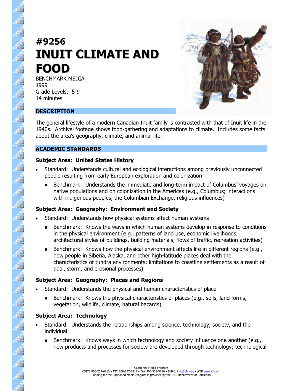 9256 Inuit Climate and Food