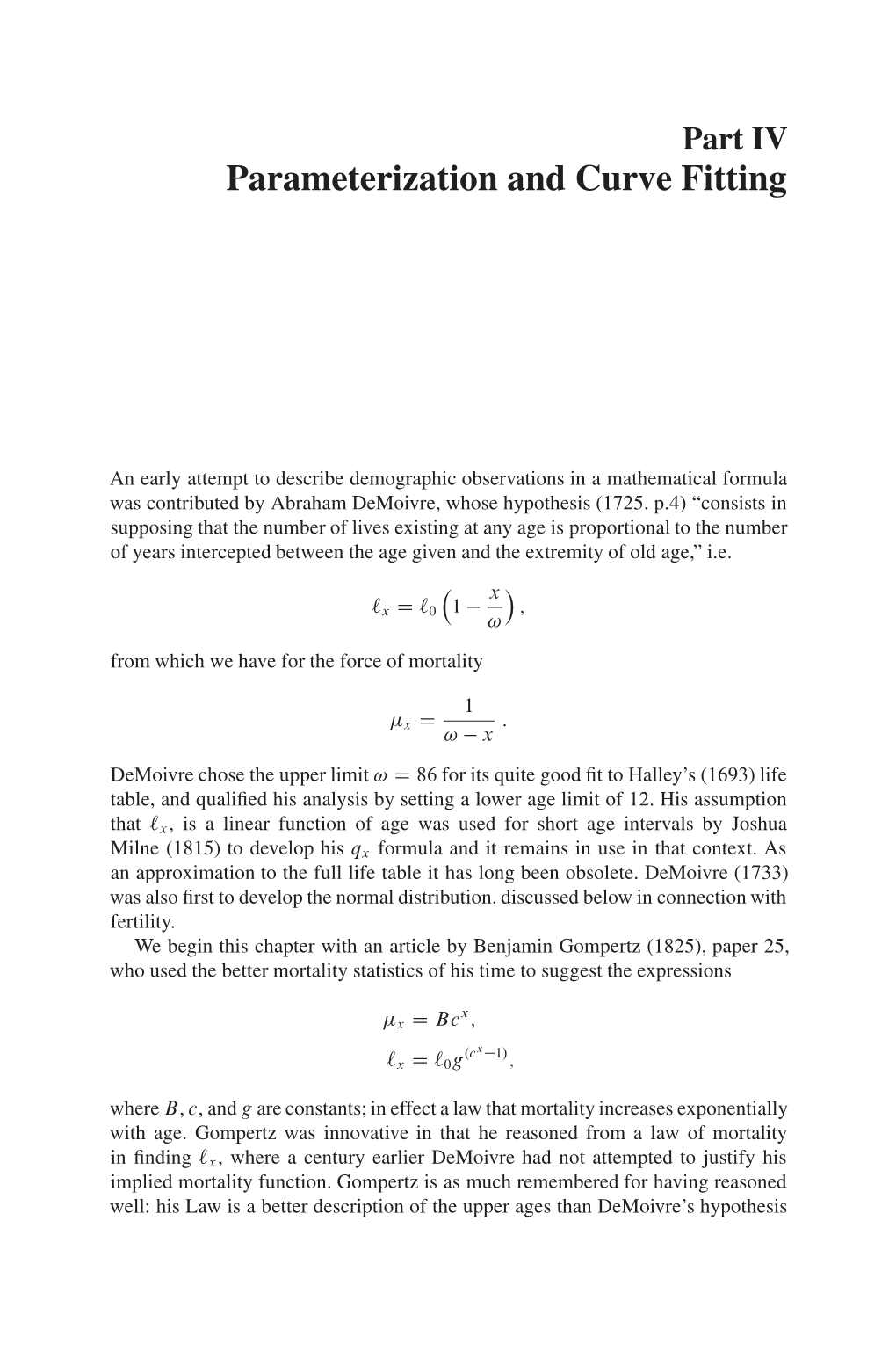 Parameterization and Curve Fitting