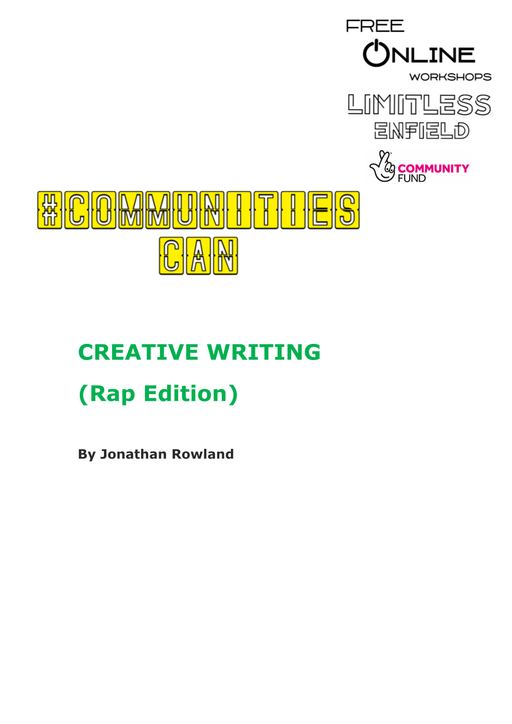 CREATIVE WRITING (Rap Edition)