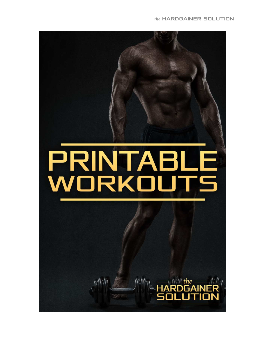 The Hardgainer Solution: Printable Workouts