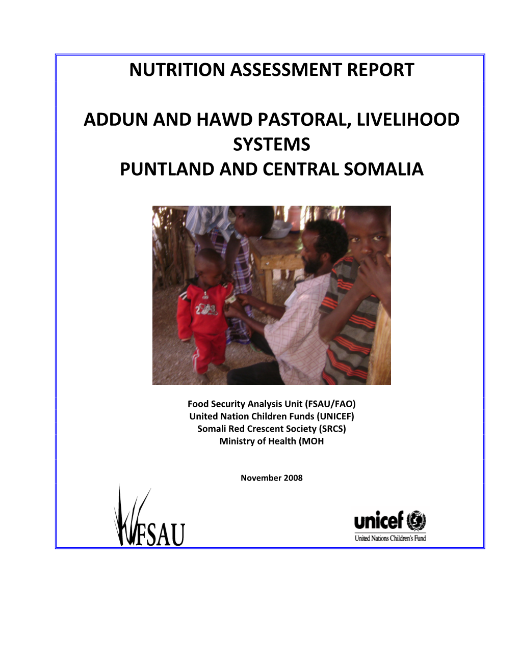 Hawd Addun Nutrition Assessment Report