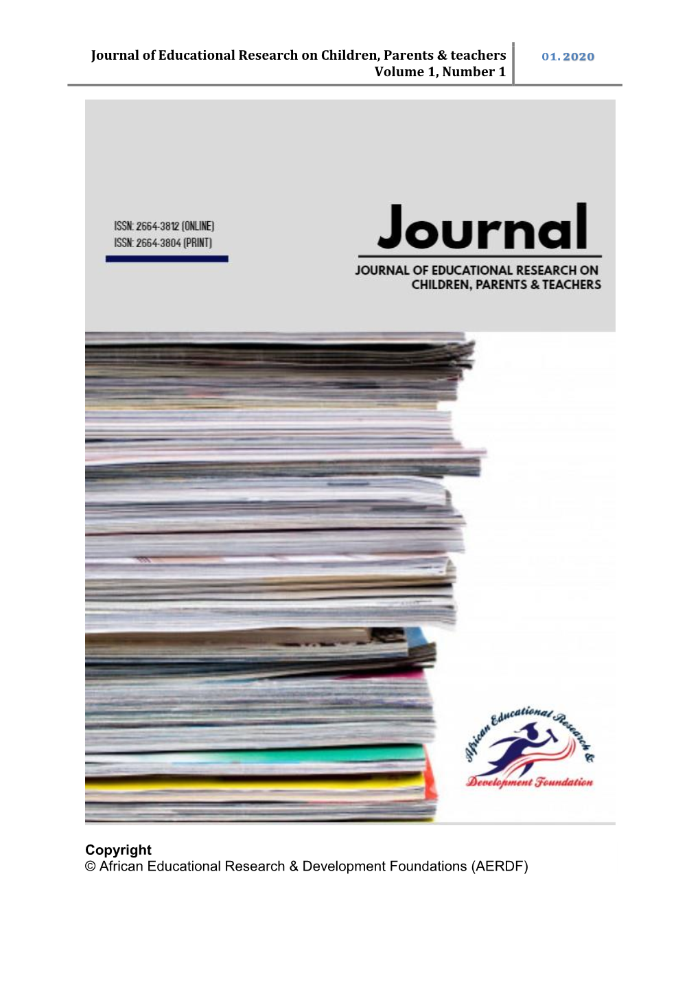 Journal of Educational Research on Children, Parents & Teachers