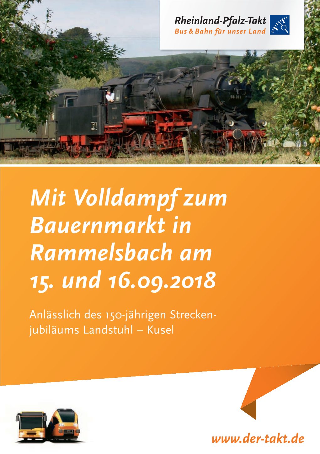 Mit Volldampf Zum Bauernmarkt in Rammelsbach Am 15. Und 16.09.2018