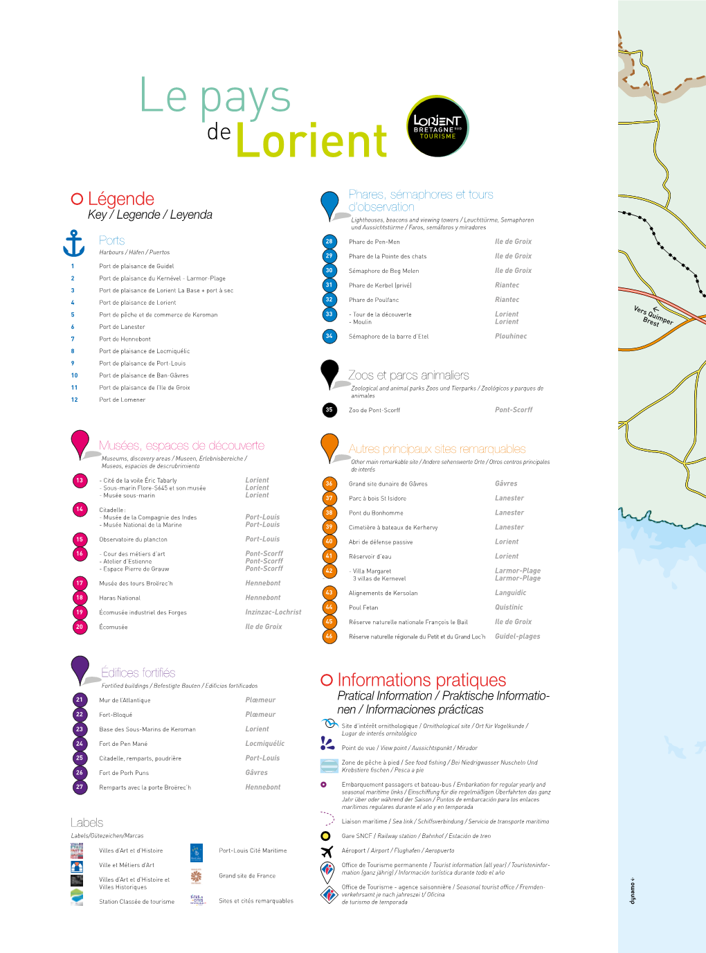 Carte Du Pays De Lorient