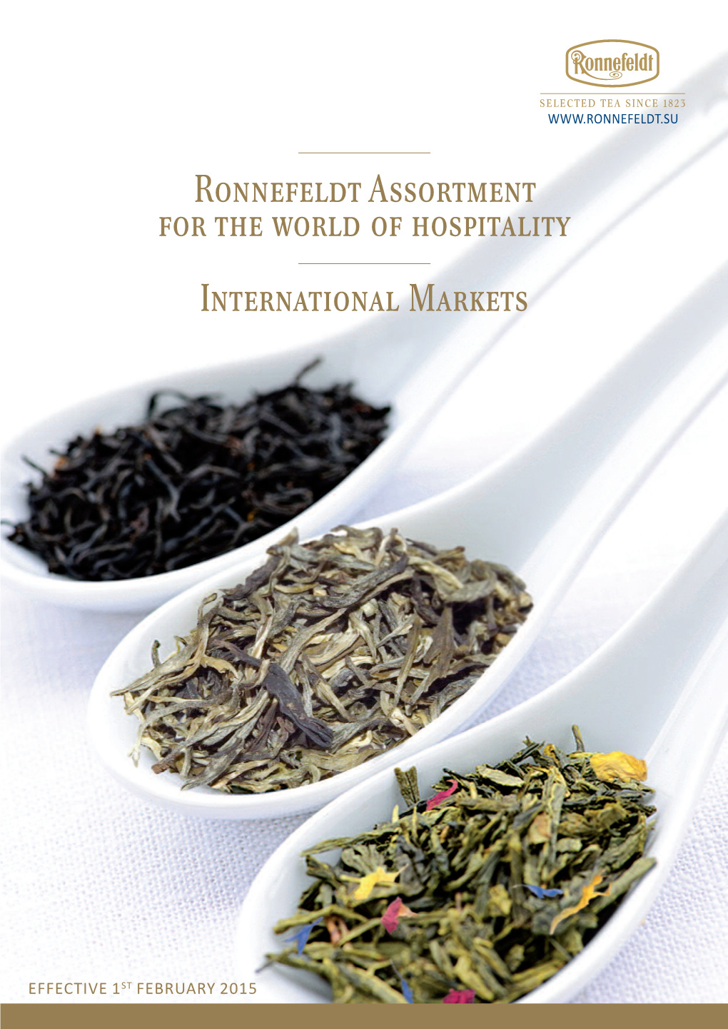 Ronnefeldt Assortment for the World of Hospitality International Markets