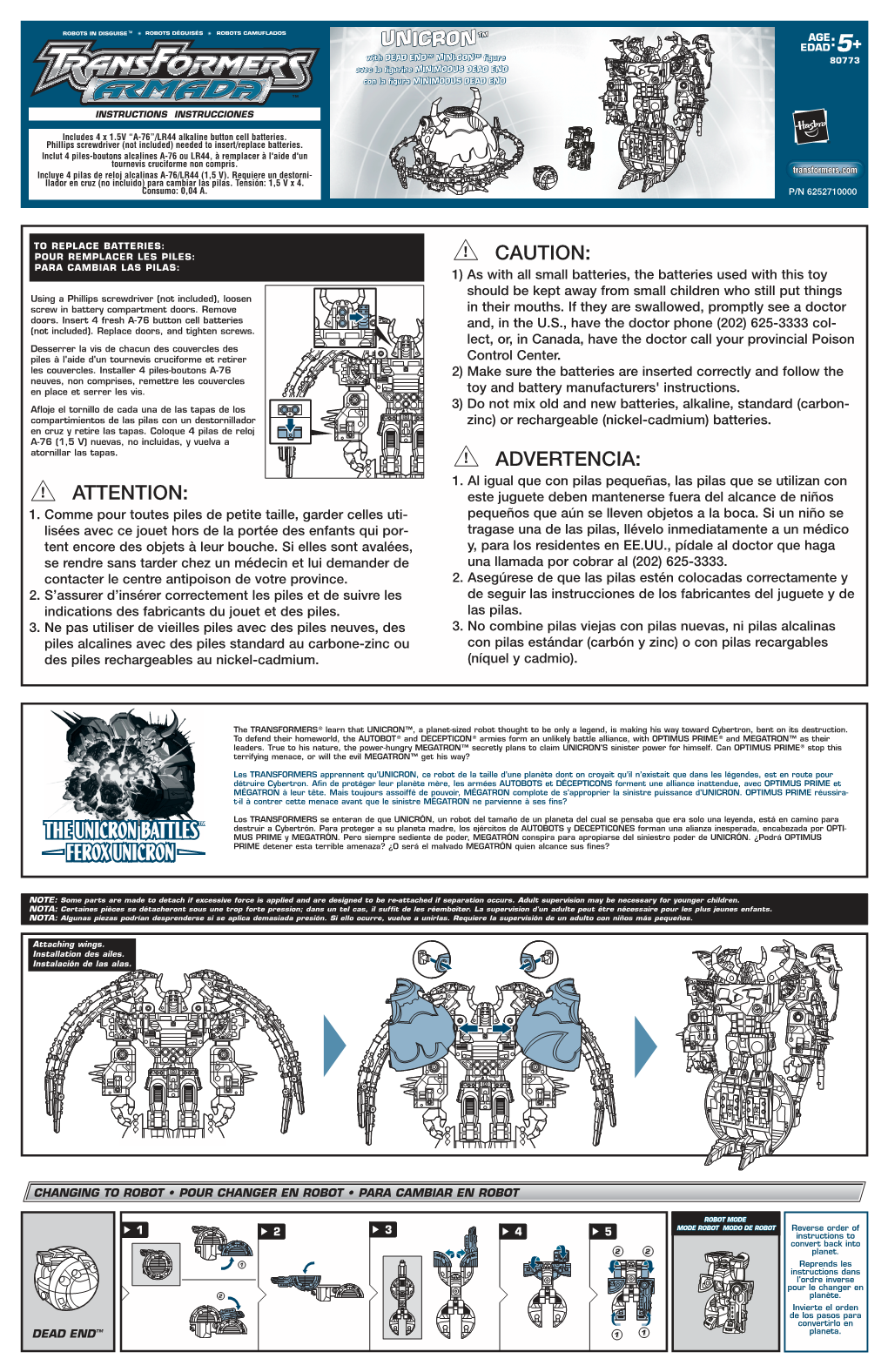 Qx 80773 TF Unicron (Page 1)