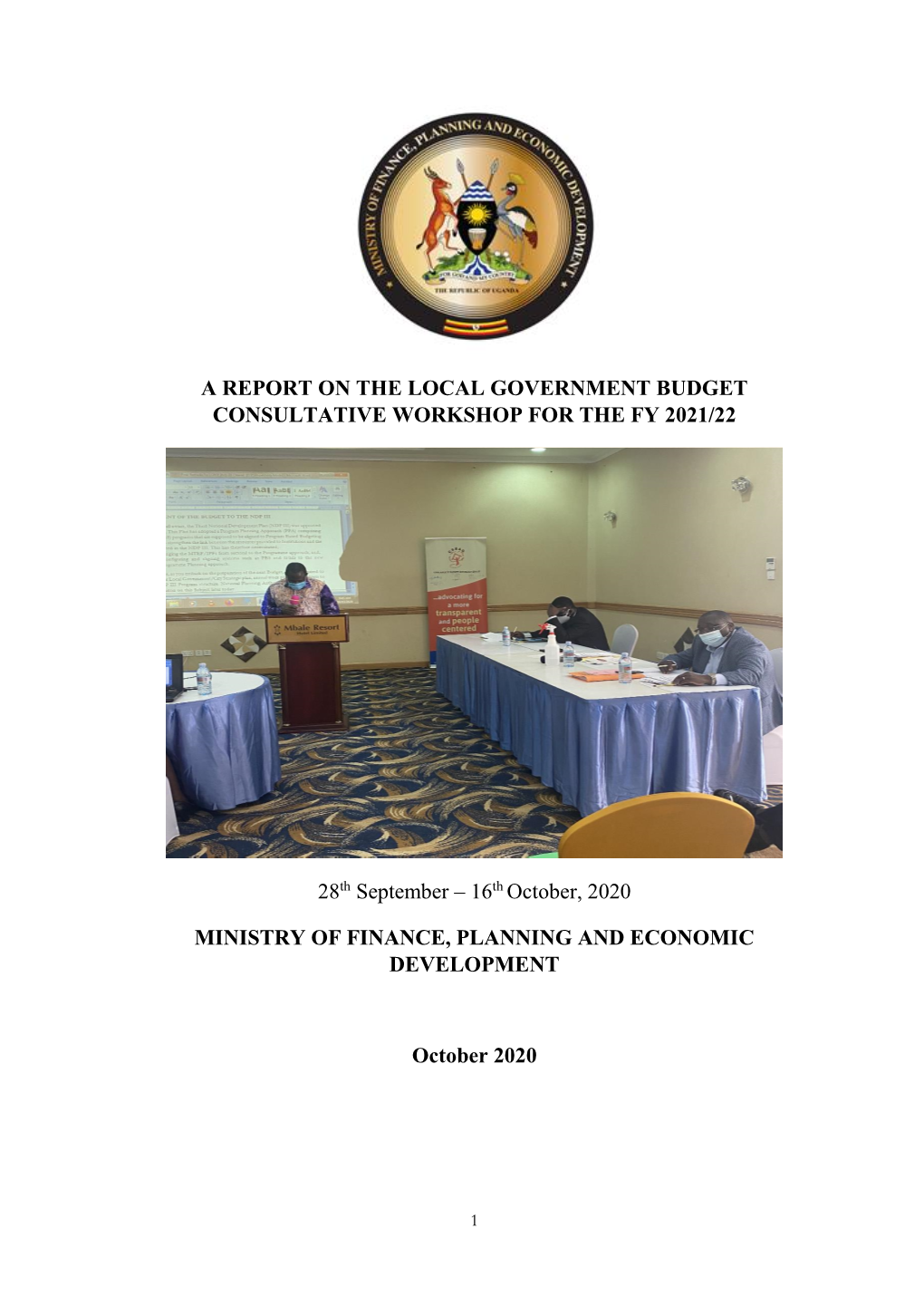 LOCAL GOVERNMENT BUDGET CONSULTATIVE WORKSHOP REPORT FY202122.Pdf