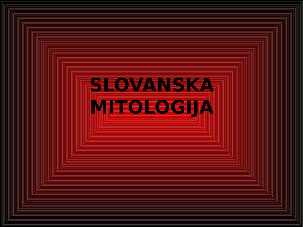 Slovanska Mitologija