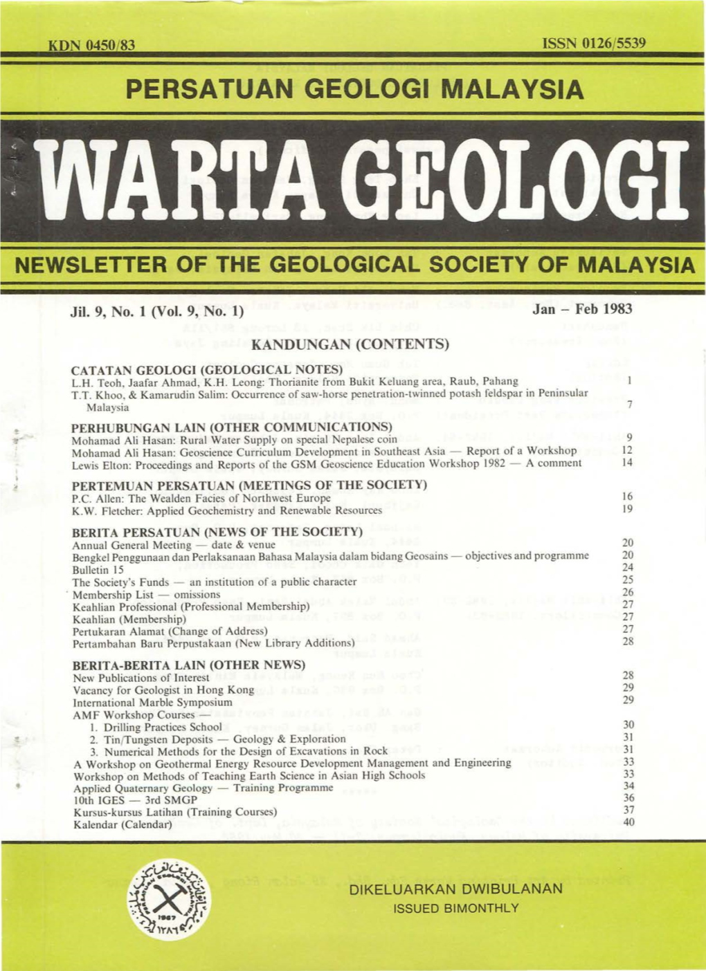 Persatuan Geologi Mala Vsia