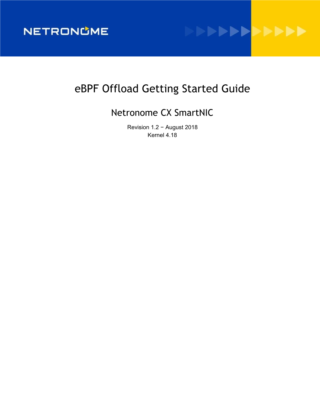 Ebpf Offload Getting Started Guide